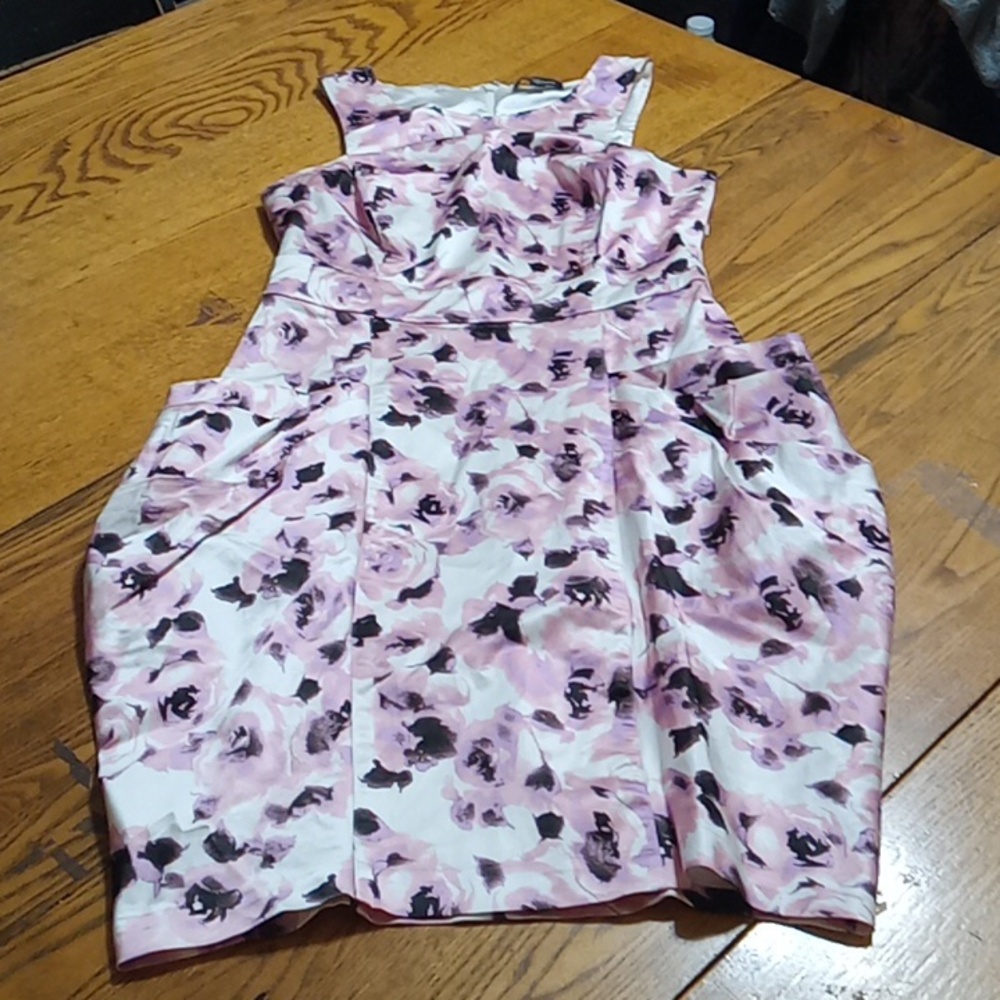 BEBE Womens SMALL Dress Pink Floral Multicolor Used Preowned Summer Casual